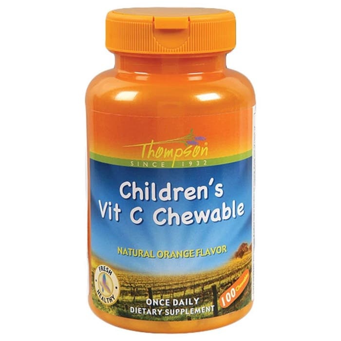 Thompson Orange Flavored Vitamin C Children's Chewables 100 Chewables