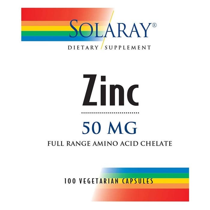 Solaray Zinc 50 100 Count