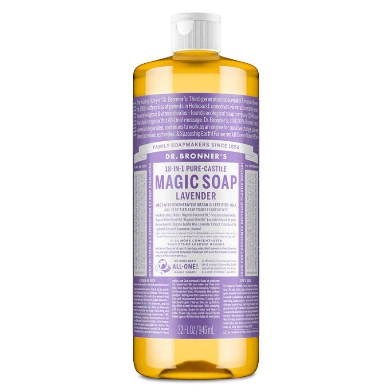 Dr. Bronner's 18-In-1 Pure-Castile Lavender Magic Soap 32 Fl. Oz