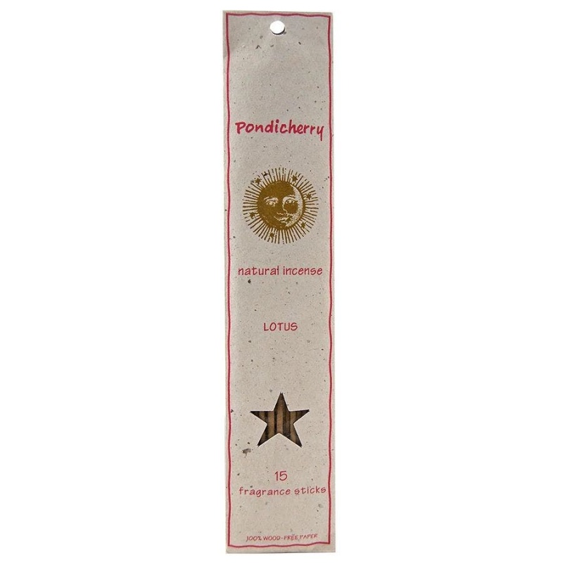 Pondicherry Natural Lots Incense Sticks 15 Count