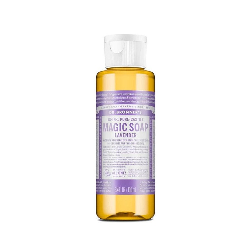 Dr. Bronner's 18-In-1 Pure Castile Lavender Magic Soap 3.4 Fl. Oz