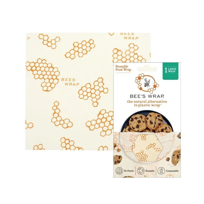 Bee's Wrap Honeycomb Organic Cotton Beeswax Large Wrap 13" X 14"
