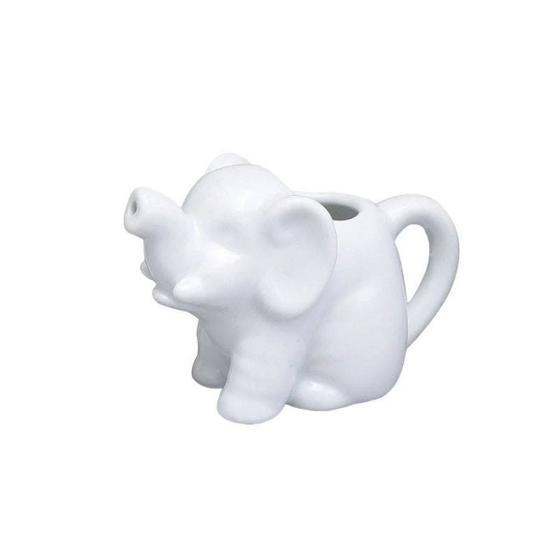 Porcelain Mini Elephant Creamer 2 oz