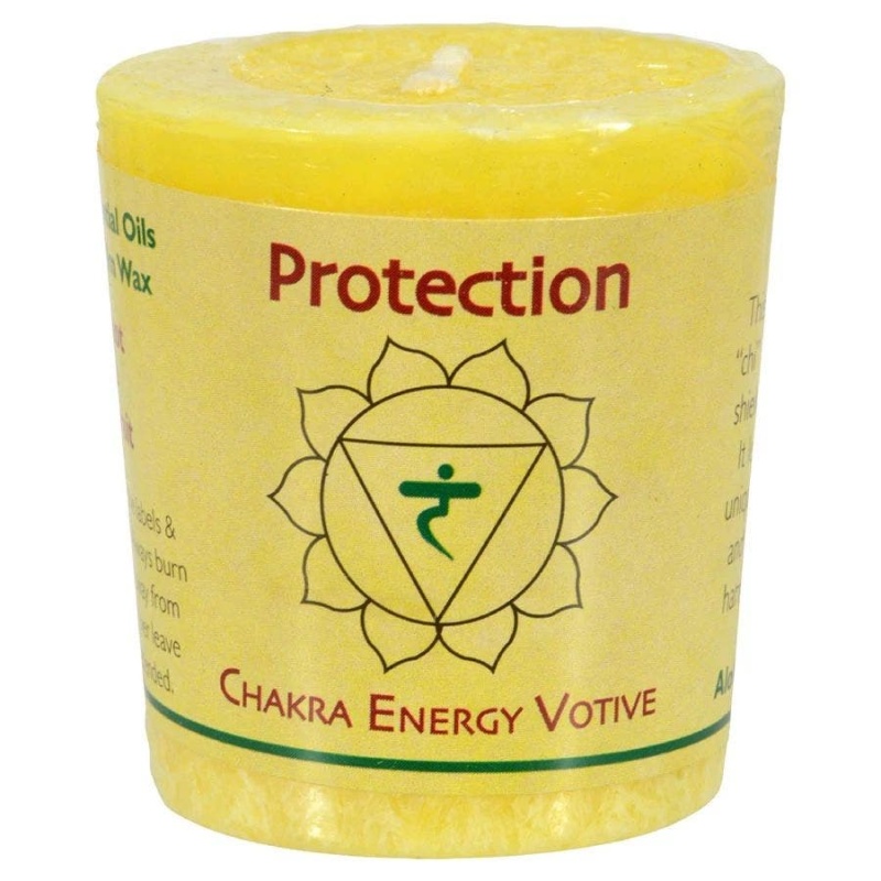 Aloha Bay Yellow Protection Chakra Votive Candles 12-Pack, 2 Oz
