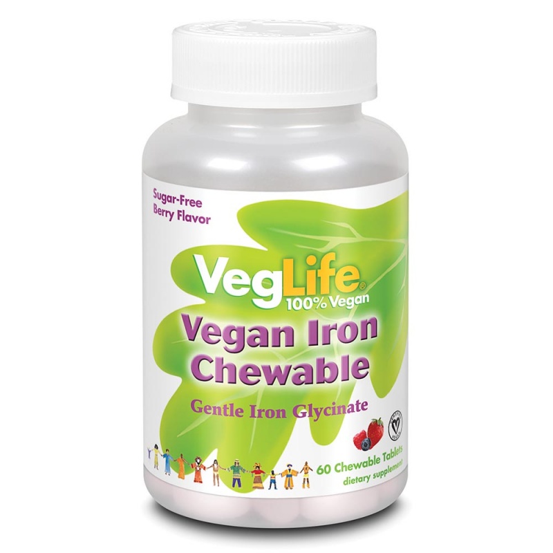 Veglife Iron 18 Mg 60 Chewable Tablets