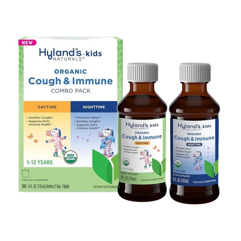 Hyland's Kids Organic Cough & Immune Day & Night Value Pack 8 Oz