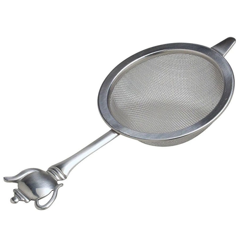 Stainless Steel Tea Strainer With Teapot Handle