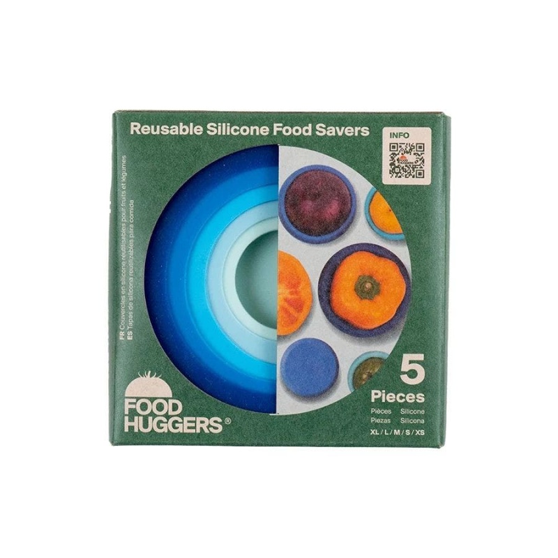 Food Huggers Ice Blue Set Of 5 Huggers