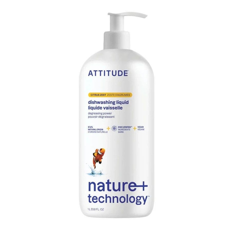 Attitude Citrus Zest Dishwashing Liquid 33.8 Fl. Oz