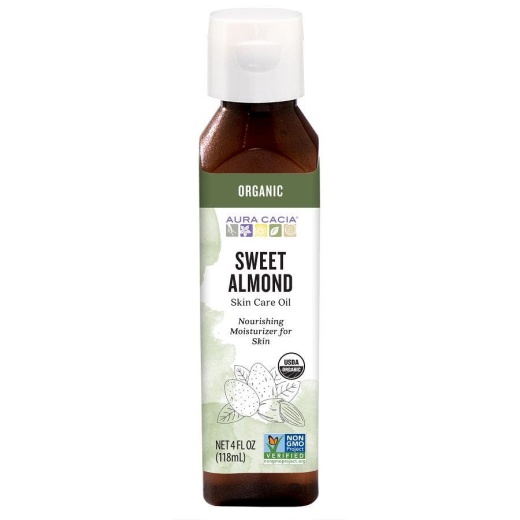 Aura Cacia Organic Sweet Almond Skin Care Oil 4 Fl. Oz