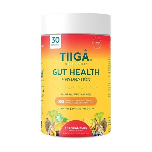 Tiiga Tropical Bliss Gut Health + Hydration - 12.7 Oz Canister (30 Servings)