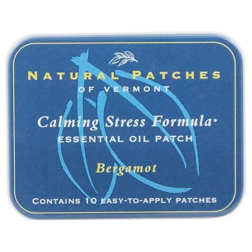 Natural Patches Of Vermont Bergamot Calming Stress Relief Formula Essential Oil Patch 10 Count