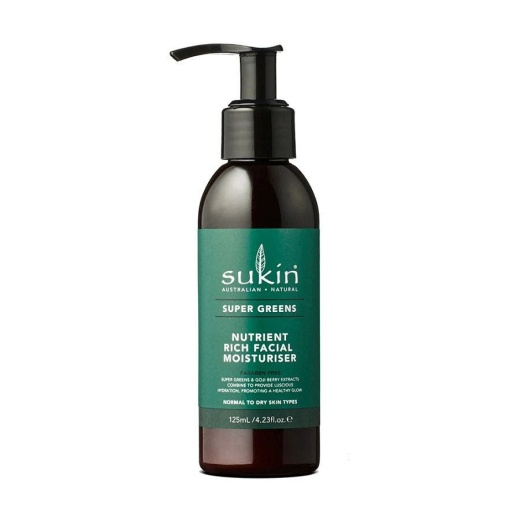 Sukin Super Greens Nutrient Rich Facial Moisturizer 4.23 Fl. Oz
