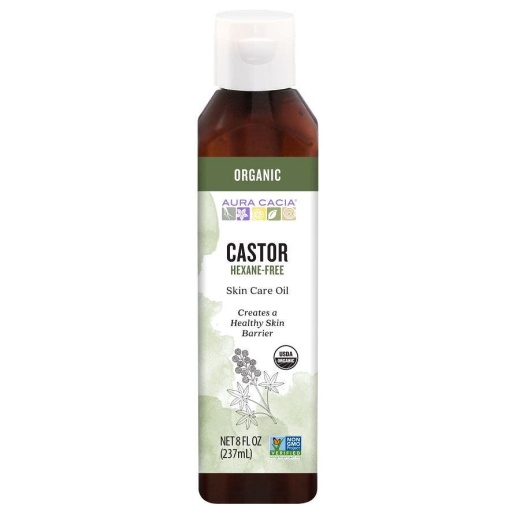 Aura Cacia Organic Castor Oil 8 Fl. Oz