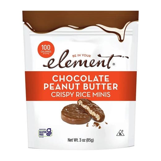 Element Snacks Chocolate Peanut Butter Crispy Rice Minis 3 Oz