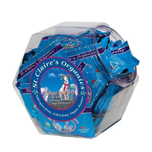 St. Claire's Organics Throat Soothers Changemaker Display 50 Pouches