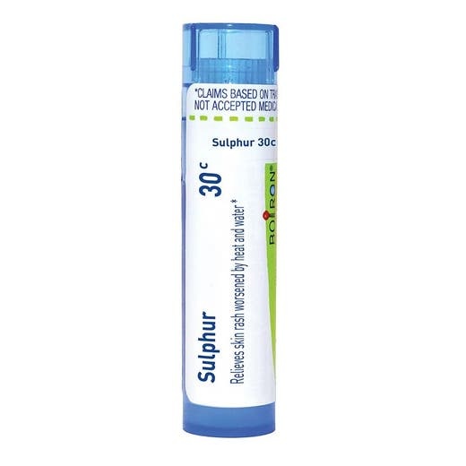 Boiron Sulphur 30C Meltaway Pellets - Natural Relief for Skin Rashes