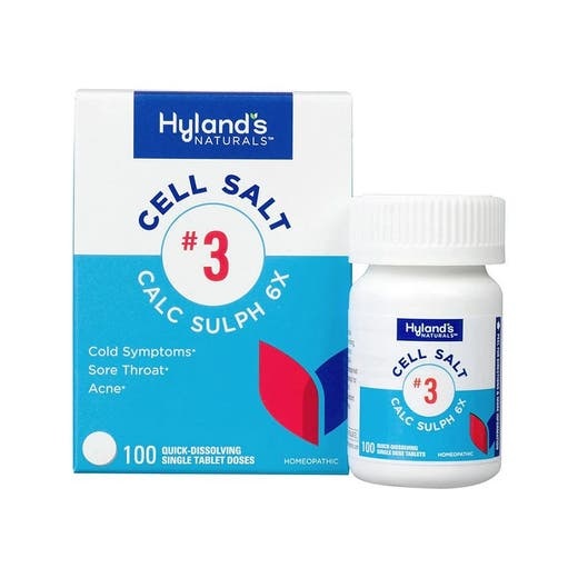 Hyland's Naturals Cell Salt #3 Calc Sulph 6X Tablets 100 Count