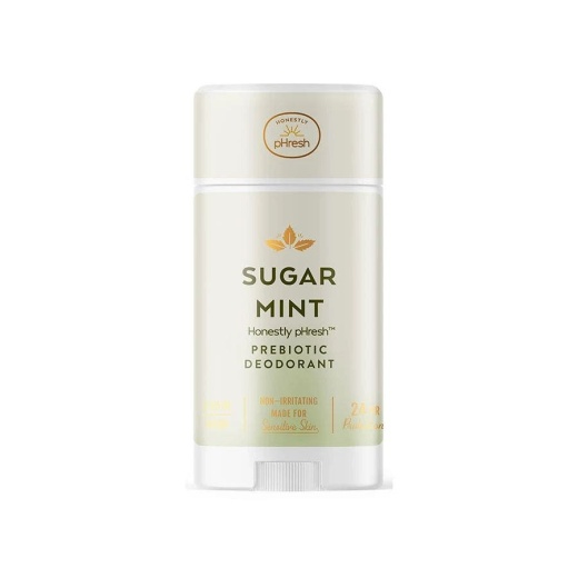 Phresh Sugar Mint Natural Deodorant Stick 2.25 Oz - Refreshing Protection for Sensitive Skin