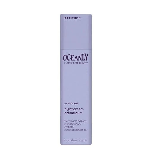 Attitude Oceanly Phyto Age Anti-Aging Solid Night Cream With Peptides 1 Oz