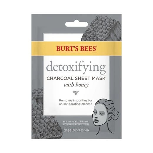 Burt's Bees Detoxifying Charcoal Sheet Mask With Honey 0.33 Oz