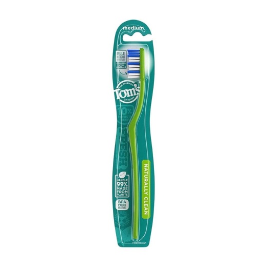 Tom's Of Maine Adult Medium Naturally Clean Toothbrush