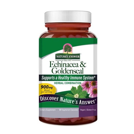 Nature's Answer Echinacea And Goldenseal Root 90 Vegetarian Capsules