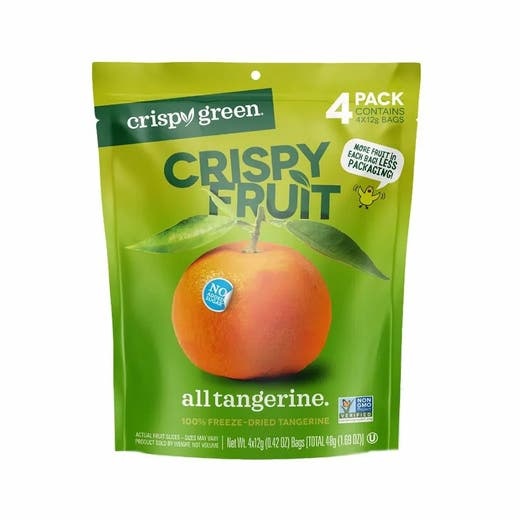 Crispy Green Tangerine Freeze-Dried Fruit Pack - 4 Pouches