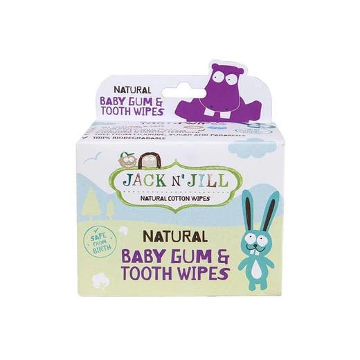 Jack N' Jill Baby Natural Gum & Tooth Wipes - 25 Count