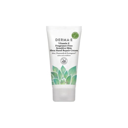 Derma E Vitamin E Fragrance-Free Sensitive Skin Shea Hand Repair Cream 2 Oz