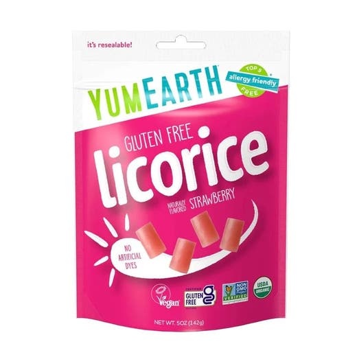 Yumearth Organic Gluten-Free Strawberry Licorice 5 Oz