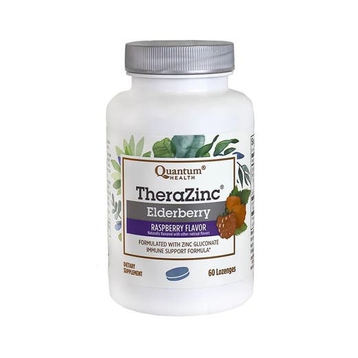 Quantum Thera Zinc Raspberry-Elderberry Lozenges 60 Count
