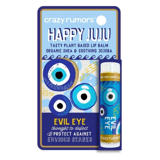 Crazy Rumors Happy Juju Evil Eye Lip Balm 0.15 Oz. Blister Box