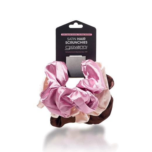 Giovanni Extra Large Satin Hair Scrunchies 3-Pack