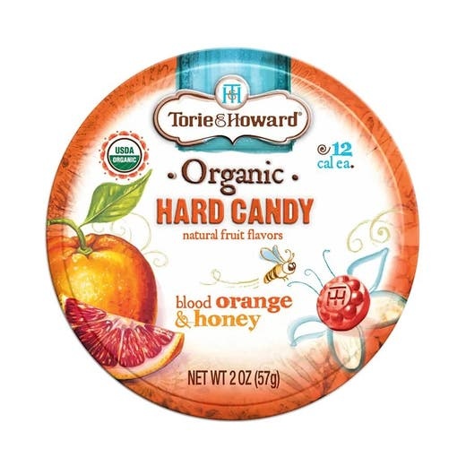 Torie & Howard Blood Orange & Honey Hard Candy - 2 Oz