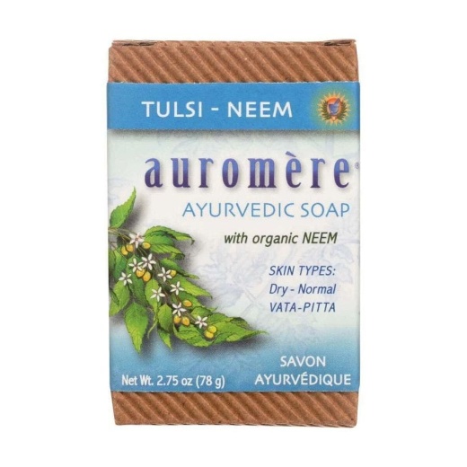 Auromere Tulsi-Neem Ayurvedic Bar Soap 2.75 Oz