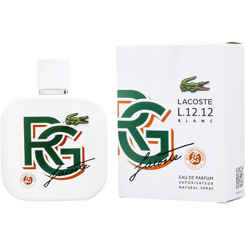 Lacoste L.12.12 Blanc By Lacoste Eau De Parfum Spray 3.3 Oz (Roland Garros Limited Edition)