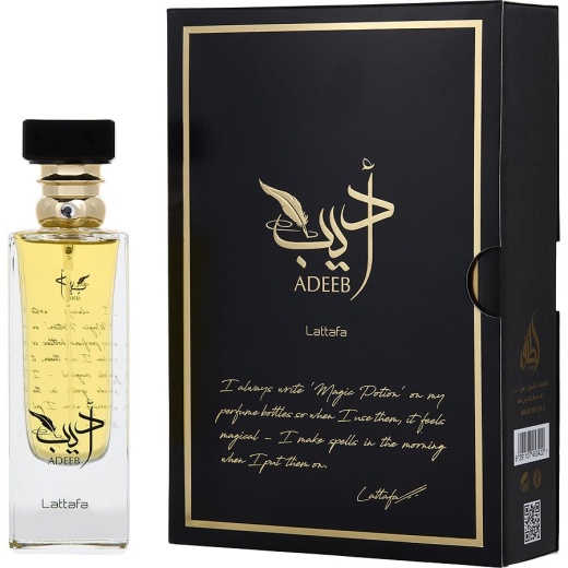 Lattafa Adeeb Eau De Parfum Spray 2.7 Oz