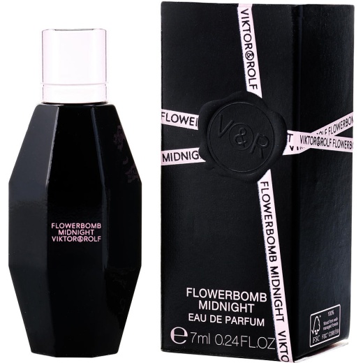Flowerbomb Midnight By Viktor & Rolf Eau De Parfum 0.24 Oz Mini