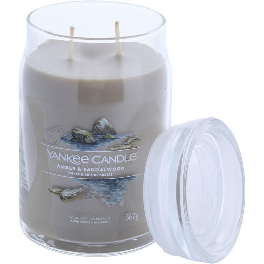 Yankee Candle Amber & Sandalwood Scented Large Jar - 20 Oz