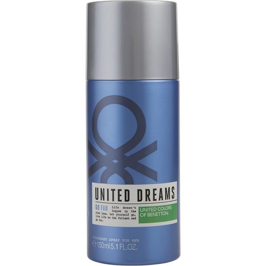Benetton United Dreams Go Far Deodorant Spray 5.1 Oz for Men