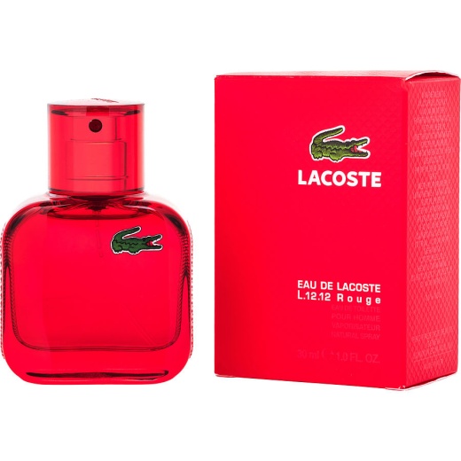 Lacoste Eau De Lacoste L.12.12 Rouge By Lacoste Energetic Edt Spray 1 Oz