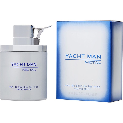 Yacht Man Metal by Myrurgia EDT Spray 3.4 Oz - Men's Fragrance