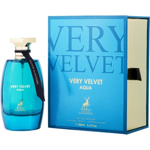 Maison Alhambra Very Velvet Aqua Eau De Parfum Spray 3.4 Oz - A Captivating Women's Fragrance