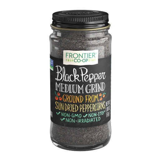 Frontier Co-Op Black Pepper, Medium Grind 1.80 Oz