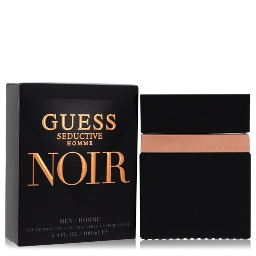 Guess Seductive Homme Noir Cologne - 3.4 Oz Eau De Toilette Spray