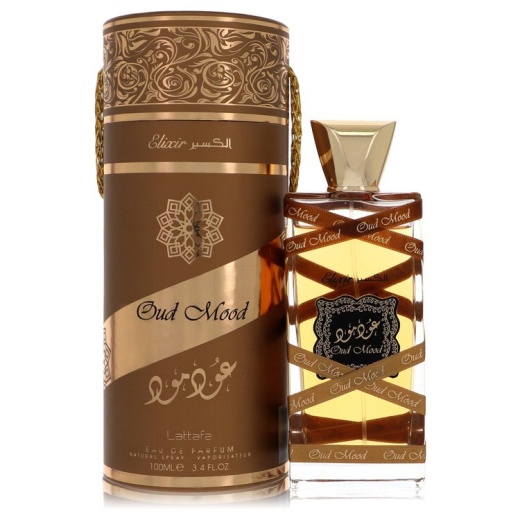 Lattafa Oud Mood Elixir Cologne by Lattafa - 3.4 Oz Eau De Parfum Spray
