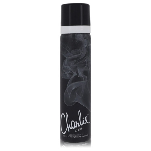 Charlie Black Perfume by Revlon - 2.5 Oz Body Fragrance Spray