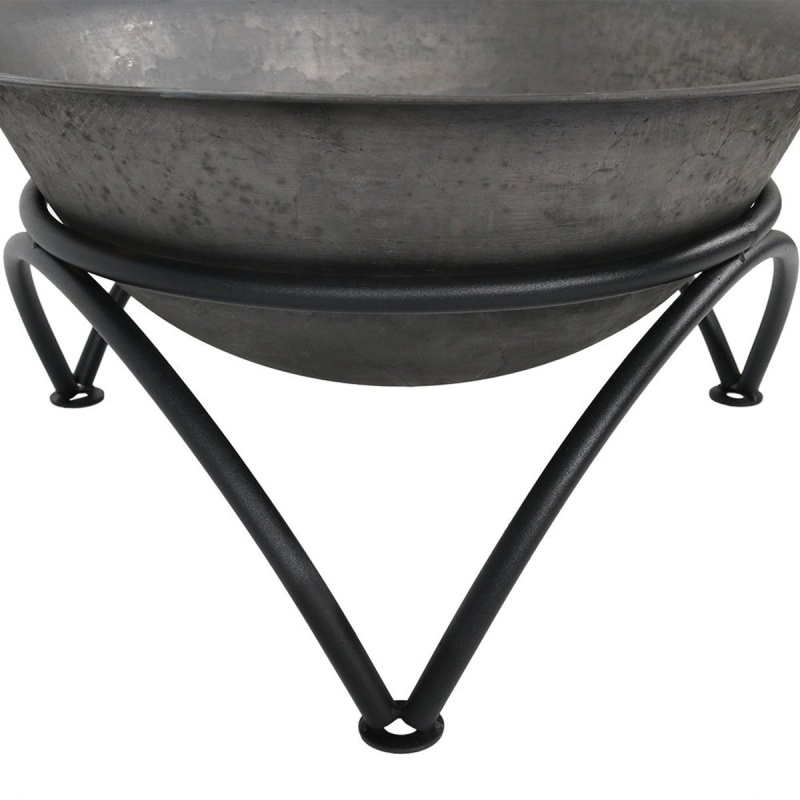 23.5 Inch WoodBurning Small Cast Iron Fire Pit Bowl With Stand