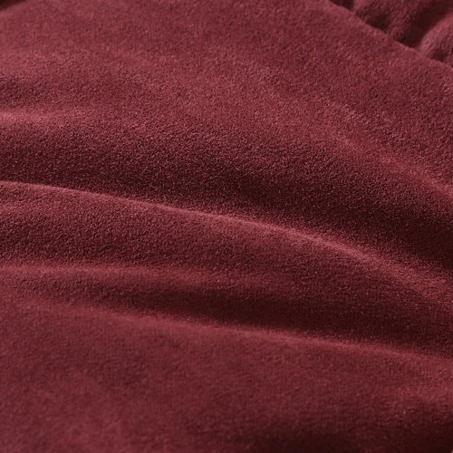 Full/Queen Plush Sherpa Reversible Micro Suede Comforter Set In Marron